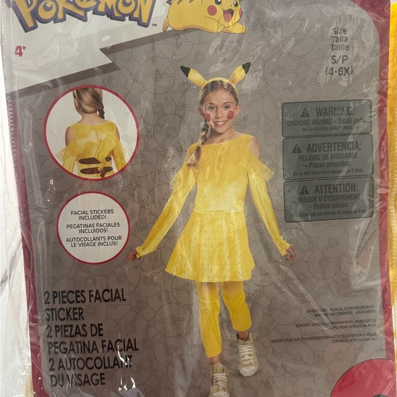 Pokemon Pikachu Child's Costume - Bright Yellow - Picture 1 of 8